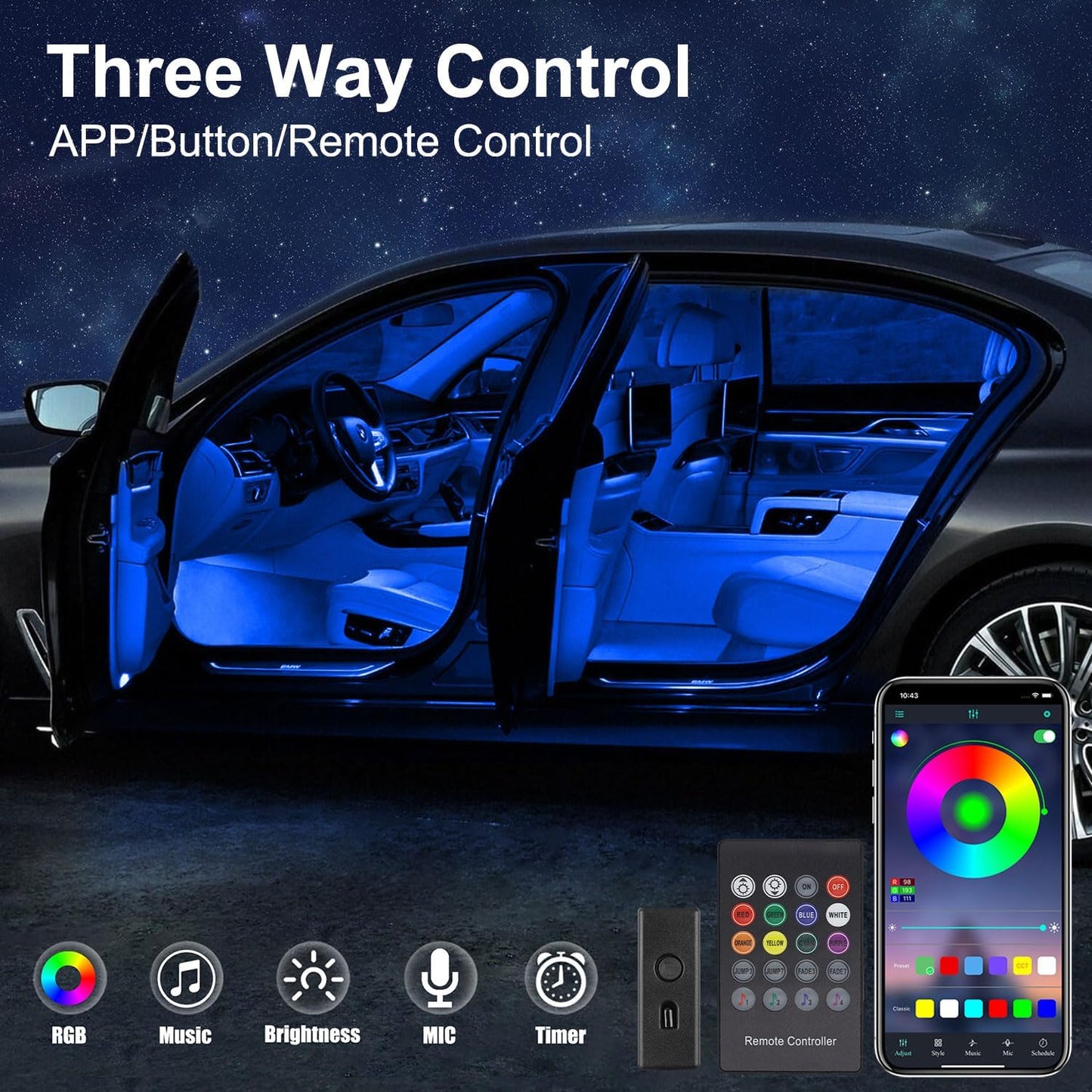 LED Car Strip ( 2 Meter )